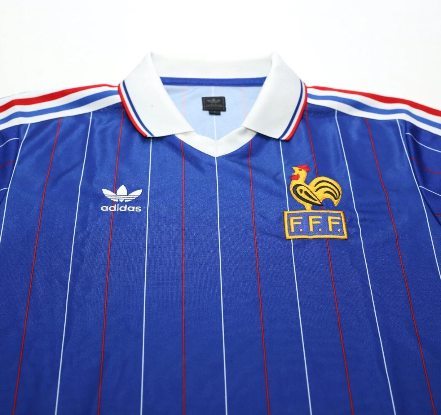 1982 France Retro adidas Originals Home Football Shirt (S) Carre Magique(1982 france retro adidas originals home football shirt s carre magique) 1982 France Retro Adidas Originals Home Football Shirt (S) Carre Magique(1982 France Retro Adidas Originals Home Football Shirt S Carre Magique) -Football Shirt Collective 1982 france retro adidas originals home football shirt s carre magique 71438382104950