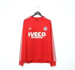 1983/84 BAYERN MUNICH Retro Adidas Originals Home LS Football Shirt (XL)(1983 849 Bayern Munich Retro Adidas Originals Home Ls Football Shirt Xl)