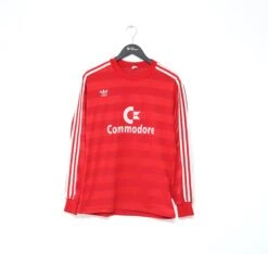 1984/89 BAYERN MUNICH Vintage Adidas Home LS Football Shirt (M) COMMODORE(1984 89 Bayern Munich Vintage Adidas Home Ls Football Shirt M Commodore)