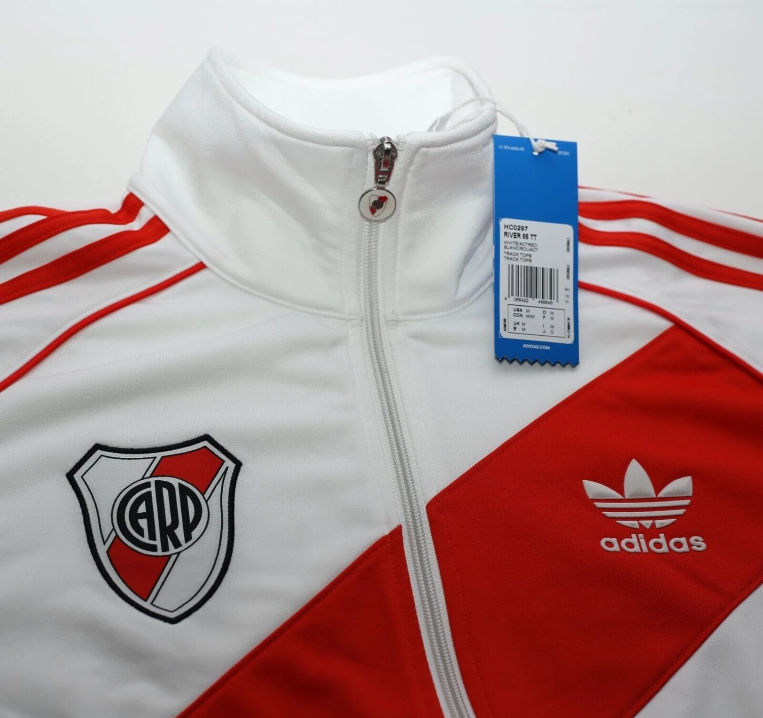 1985/86 RIVER PLATE Retro adidas Originals Football Track Top Jacket (M) BNWT(1985 86 river plate retro adidas originals football track top jacket m bnwt) 1985/86 RIVER PLATE Retro Adidas Originals Football Track Top Jacket (M) BNWT(1985 86 River Plate Retro Adidas Originals Football Track Top Jacket M Bnwt) -Football Shirt Collective 1985 86 river plate retro adidas originals football track top jacket m bnwt 43018465444087