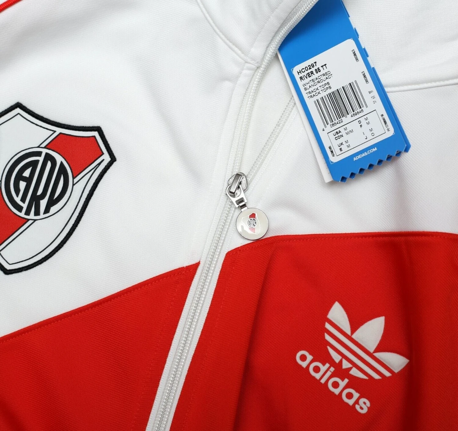 1985/86 RIVER PLATE Retro adidas Originals Football Track Top Jacket (M) BNWT(1985 86 river plate retro adidas originals football track top jacket m bnwt) 1985/86 RIVER PLATE Retro Adidas Originals Football Track Top Jacket (M) BNWT(1985 86 River Plate Retro Adidas Originals Football Track Top Jacket M Bnwt) -Football Shirt Collective 1985 86 river plate retro adidas originals football track top jacket m bnwt 43018465509623