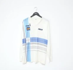 1986/88 ITALY Vintage Diadora Player Issue Football Training Shirt Jersey (L)(1986 88 Italy Vintage Diadora Player Issue Football Training Shirt Jersey L)