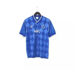1986/89 Everton Vintage Umbro Home Football Shirt Jersey (M)(1986 89 Everton Vintage Umbro Home Football Shirt Jersey M)