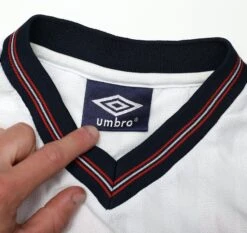 1986 BARNES #19 England Retro Umbro Home Football Shirt (L) Mexico World Cup(1986 Barnes 19 England Retro Umbro Home Football Shirt L Mexico World Cup) -Football Shirt Collective 1986 barnes 19 england retro umbro home football shirt l mexico world cup 1171895387