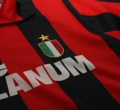 1988/89 AC MILAN Vintage Kappa Long Sleeve Home Football Shirt Jersey (S)(1988 89 Ac Milan Vintage Kappa Long Sleeve Home Football Shirt Jersey S) -Football Shirt Collective 1988 89 ac milan vintage kappa long sleeve home football shirt jersey s 40050654118135