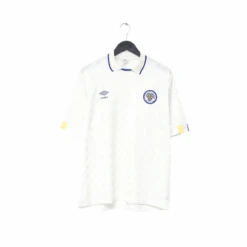 1988/90 LEEDS UNITED Vintage Umbro Home Football Shirt (L)(1988 90 Leeds United Vintage Umbro Home Football Shirt L)