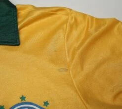 1988/91 BRAZIL Vintage Topper Home Football Shirt Jersey (S/M)(1988 91 Brazil Vintage Topper Home Football Shirt Jersey S M) -Football Shirt Collective 1988 91 brazil vintage topper home football shirt jersey s m 41547679170807