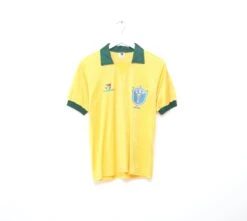1988/91 BRAZIL Vintage Topper Home Football Shirt Jersey (S/M)(1988 91 Brazil Vintage Topper Home Football Shirt Jersey S M)