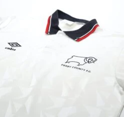 1989/91 DERBY COUNTY Vintage Umbro Home Football Shirt (M)(1989 91 Derby County Vintage Umbro Home Football Shirt M) -Football Shirt Collective 1989 91 derby county vintage umbro home football shirt m 1169747072