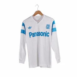 1990-91 Olympique Marseille Home L/S Adidas Shirt (Excellent) M(1990 91 Olympique Marseille Home L S Shirt)