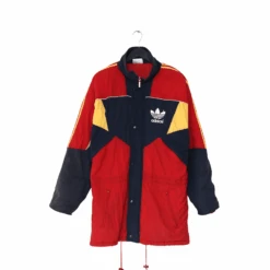 1990/92 ARSENAL Vintage Adidas Football Bench Coat Jacket (L) 42/44(1990 92 Arsenal Vintage Adidas Football Bench Coat Jacket L 42 44)
