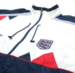 1990/92 England Vintage Umbro Football Track Top Shell Jacket (XL) Italia 90(1990 92 England Vintage Umbro Football Track Top Shell Jacket Xl Italia 90) -Football Shirt Collective 1990 92 england vintage umbro football track top shell jacket xl italia 90 58322969886967
