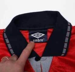 1990/92 GASCOIGNE #19 England Retro Umbro Away Football Shirt (S) Italia 90(1990 92 Gascoigne 19 England Retro Umbro Away Football Shirt S Italia 90) 11 1990/92 GASCOIGNE #19 England Retro Umbro Away Football Shirt (S) Italia 90(1990 92 Gascoigne 19 England Retro Umbro Away Football Shirt S Italia 90) -Football Shirt Collective 1990 92 gascoigne 19 england retro umbro away football shirt s italia 90 41142617243895