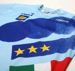 1990/92 ITALY Vintage Diadora Player Issue Spec Training Shirt (L)(1990 92 Italy Vintage Diadora Player Issue Spec Training Shirt L) -Football Shirt Collective 1990 92 italy vintage diadora player issue spec training shirt l 1160900518