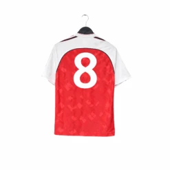 1990/92 WRIGHT #8 Arsenal Retro Adidas Originals Home Football Shirt (S)(1990 92 Wright 8 Arsenal Retro Adidas Originals Home Football Shirt S)