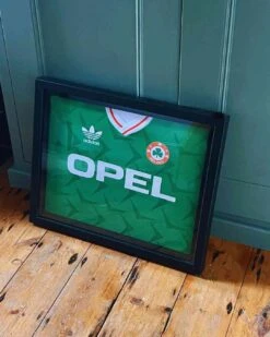 1990 Ireland Adidas Shirt | Size XL | Framed(1990 Ireland Adidas Shirt Size Xl Framed)