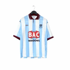 1991/92 WEST HAM UNITED Vintage Bukta Away Football Shirt (M) 38/40(1991 92 West Ham United Vintage Bukta Away Football Shirt M 38 40)