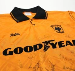 1991/92 WOLVERHAMPTON WANDERERS Vintage Bukta Home Football Shirt (M) SIGNED(1991 92 Wolverhampton Wanderers Vintage Bukta Home Football Shirt M Signed) 6 1991/92 WOLVERHAMPTON WANDERERS Vintage Bukta Home Football Shirt (M) SIGNED(1991 92 Wolverhampton Wanderers Vintage Bukta Home Football Shirt M Signed) -Football Shirt Collective 1991 92 wolverhampton wanderers vintage bukta home football shirt m signed 1177518932