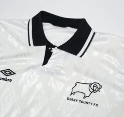 1991/93 DERBY COUNTY Vintage Umbro Home Football Shirt Jersey (L)(1991 93 Derby County Vintage Umbro Home Football Shirt Jersey L) 5 1991/93 DERBY COUNTY Vintage Umbro Home Football Shirt Jersey (L)(1991 93 Derby County Vintage Umbro Home Football Shirt Jersey L) -Football Shirt Collective 1991 93 derby county vintage umbro home football shirt jersey l 43018382049527