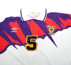 1991/93 McCOIST #5 Scotland Euro 92 Umbro Away Football Shirt (XL) Rangers(1991 93 Mccoist 5 Scotland Euro 92 Umbro Away Football Shirt Xl Rangers 1) -Football Shirt Collective 1991 93 mccoist 5 scotland euro 92 umbro away football shirt xl rangers 41211629011191