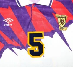 1991/93 McCOIST #5 Scotland Euro 92 Umbro Away Football Shirt (XL) Rangers(1991 93 Mccoist 5 Scotland Euro 92 Umbro Away Football Shirt Xl Rangers 1) -Football Shirt Collective 1991 93 mccoist 5 scotland euro 92 umbro away football shirt xl rangers 41211629142263