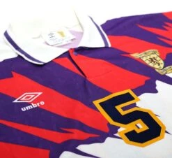 1991/93 McCOIST #5 Scotland Euro 92 Umbro Away Football Shirt (XL) Rangers(1991 93 Mccoist 5 Scotland Euro 92 Umbro Away Football Shirt Xl Rangers 1) -Football Shirt Collective 1991 93 mccoist 5 scotland euro 92 umbro away football shirt xl rangers 41211629175031