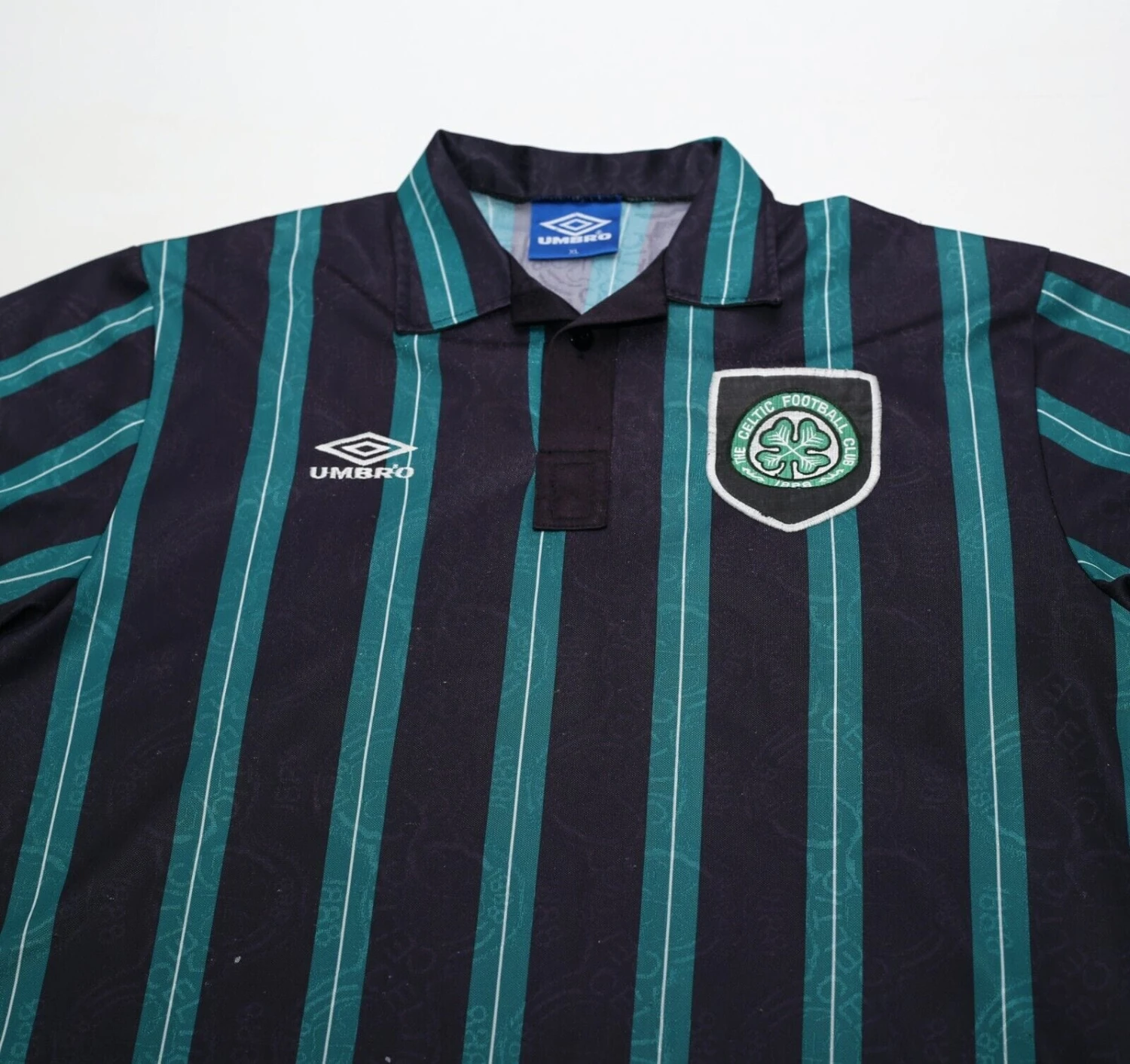 1992/93 Celtic Vintage Umbro Away Football Shirt Jersey (XL)(1992 93 celtic vintage umbro away football shirt jersey xl) 1992/93 Celtic Vintage Umbro Away Football Shirt Jersey (XL)(1992 93 Celtic Vintage Umbro Away Football Shirt Jersey Xl) -Football Shirt Collective 1992 93 celtic vintage umbro away football shirt jersey xl 43365339889911