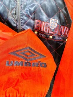 1992/93 ENGLAND Vintage Umbro Bomber Jacket (L) Gascoigne Platt Shearer Era(1992 93 England Vintage Umbro Bomber Jacket L Gascoigne Platt Shearer Era) -Football Shirt Collective 1992 93 england vintage umbro bomber jacket l gascoigne platt shearer era 39813545033975