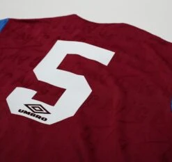 1992/93 McGRATH #5 Aston Villa Vintage Umbro Home Football Shirt (M/L)(1992 93 Mcgrath 5 Aston Villa Vintage Umbro Home Football Shirt M L) -Football Shirt Collective 1992 93 mcgrath 5 aston villa vintage umbro home football shirt m l 1154840824