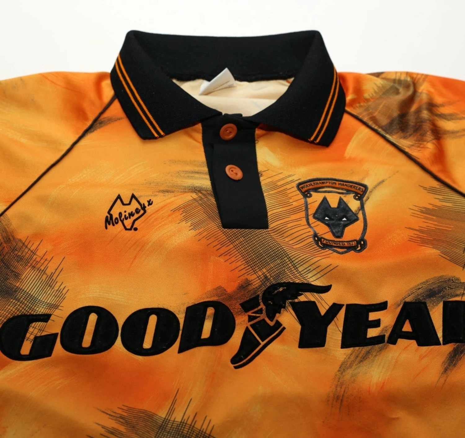 1992/93 WOLVERHAMPTON WANDERERS Vintage Molineux Home Football Shirt (M)(1992 93 wolverhampton wanderers vintage molineux home football shirt m) 1992/93 WOLVERHAMPTON WANDERERS Vintage Molineux Home Football Shirt (M)(1992 93 Wolverhampton Wanderers Vintage Molineux Home Football Shirt M) -Football Shirt Collective 1992 93 wolverhampton wanderers vintage molineux home football shirt m 1177518922