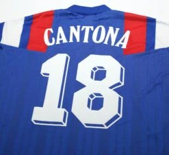 1992/94 CANTONA #18 France Vintage Adidas Home Football Shirt Jersey (L) Euro 92(1992 94 Cantona 18 France Vintage Adidas Home Football Shirt Jersey L Euro 92) -Football Shirt Collective 1992 94 cantona 18 france vintage adidas home football shirt jersey l euro 92 40009938206967