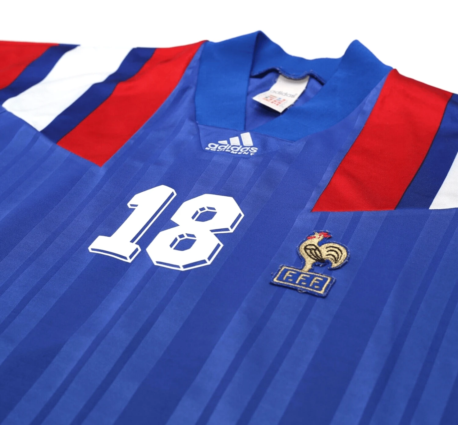 1992/94 CANTONA #18 France Vintage adidas Home Football Shirt Jersey (XL) Euro 92(1992 94 cantona 18 france vintage adidas home football shirt jersey xl euro 92) 1992/94 CANTONA #18 France Vintage Adidas Home Football Shirt Jersey (XL) Euro 92(1992 94 Cantona 18 France Vintage Adidas Home Football Shirt Jersey Xl Euro 92) -Football Shirt Collective 1992 94 cantona 18 france vintage adidas home football shirt jersey xl euro 92 40183395811575