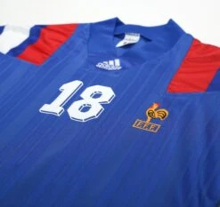 1992/94 Cantona #18 France Vintage Adidas Home Football Shirt (L) 40/42 Euro 92(1992 94 Cantona 18 France Vintage Adidas Home Football Shirt L 40 42 Euro 92) -Football Shirt Collective 1992 94 cantona 18 france vintage adidas home football shirt l 40 42 euro 92 72145914855798