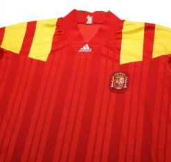 1992/94 SPAIN Vintage Adidas Equipment Player Issue Home Football Shirt (M)(1992 94 Spain Vintage Adidas Equipment Player Issue Home Football Shirt M) -Football Shirt Collective 1992 94 spain vintage adidas equipment player issue home football shirt m 39812516118775