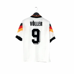 1992/94 Voller #9 Germany Vintage Adidas Home Football Shirt (L) EURO 92(1992 94 Voller 9 Germany Vintage Adidas Home Football Shirt L Euro 92)