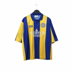 1993/95 LEEDS UNITED Vintage ASICS Away Football Shirt (XXL)(1993 95 Leeds United Vintage Asics Away Football Shirt Xxl)