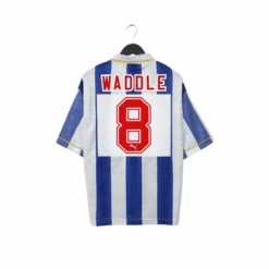 1993/95 WADDLE Sheffield Wednesday Vintage Puma Home Football Shirt (L)(1993 95 Waddle Sheffield Wednesday Vintage Puma Home Football Shirt L)