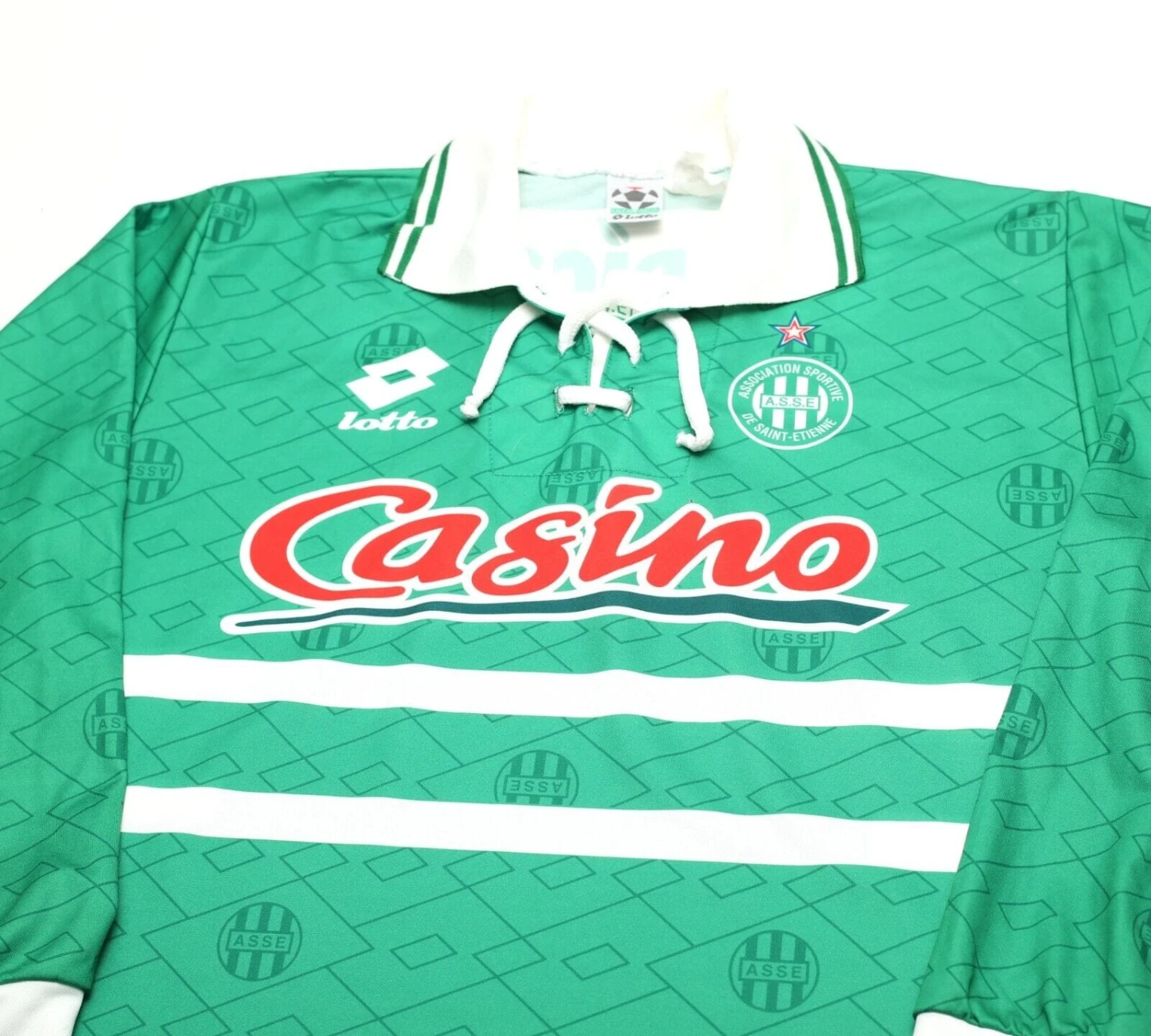 1994/95 AS SAINT-ETIENNE Vintage Lotto Long Sleeve Football Shirt Jersey (L)(1994 95 as saint etienne vintage lotto long sleeve football shirt jersey l) 1994/95 AS SAINT-ETIENNE Vintage Lotto Long Sleeve Football Shirt Jersey (L)(1994 95 As Saint Etienne Vintage Lotto Long Sleeve Football Shirt Jersey L) -Football Shirt Collective 1994 95 as saint etienne vintage lotto long sleeve football shirt jersey l 41547650892023