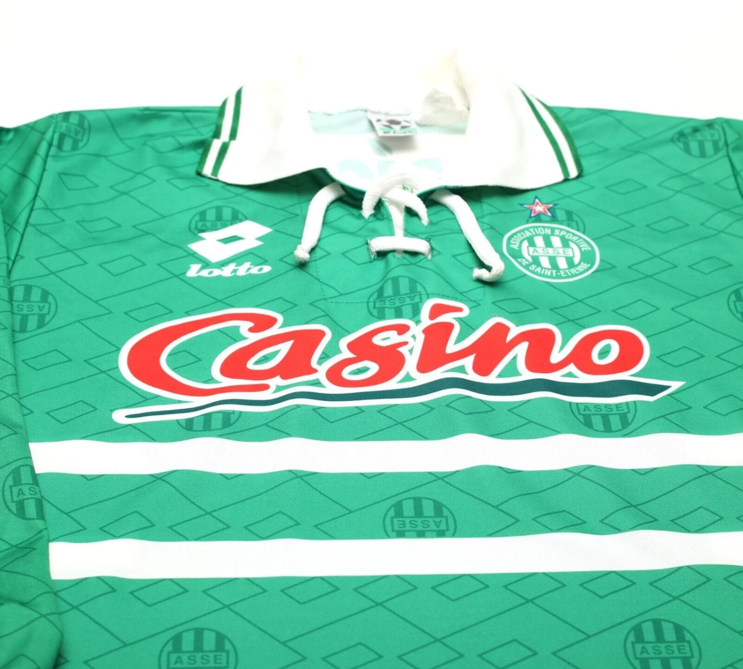 1994/95 AS SAINT-ETIENNE Vintage Lotto Long Sleeve Football Shirt Jersey (L)(1994 95 as saint etienne vintage lotto long sleeve football shirt jersey l) 1994/95 AS SAINT-ETIENNE Vintage Lotto Long Sleeve Football Shirt Jersey (L)(1994 95 As Saint Etienne Vintage Lotto Long Sleeve Football Shirt Jersey L) -Football Shirt Collective 1994 95 as saint etienne vintage lotto long sleeve football shirt jersey l 41547650957559