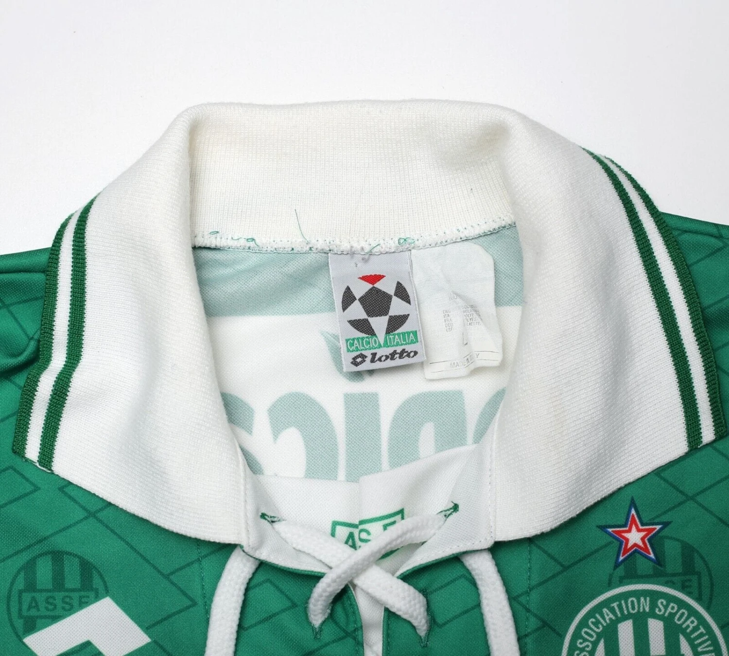 1994/95 AS SAINT-ETIENNE Vintage Lotto Long Sleeve Football Shirt Jersey (L)(1994 95 as saint etienne vintage lotto long sleeve football shirt jersey l) 1994/95 AS SAINT-ETIENNE Vintage Lotto Long Sleeve Football Shirt Jersey (L)(1994 95 As Saint Etienne Vintage Lotto Long Sleeve Football Shirt Jersey L) -Football Shirt Collective 1994 95 as saint etienne vintage lotto long sleeve football shirt jersey l 41547651055863