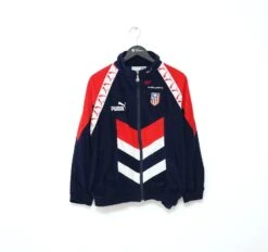 1994/95 ATLETICO MADRID Vintage PUMA Football Track Top (S)(1994 95 Atletico Madrid Vintage Puma Football Track Top S)