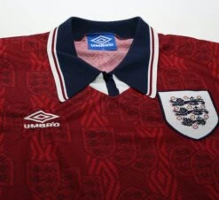 1994/95 SHEARER #9 England Umbro Away Football Shirt (L/XL)(1994 95 Shearer 9 England Umbro Away Football Shirt Xl) -Football Shirt Collective 1994 95 shearer 9 england umbro away football shirt l xl 40134181748983
