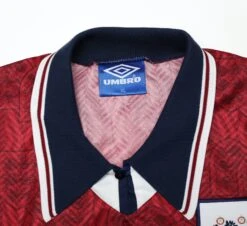 1994/95 SHEARER #9 England Umbro Away Football Shirt (L/XL)(1994 95 Shearer 9 England Umbro Away Football Shirt Xl) -Football Shirt Collective 1994 95 shearer 9 england umbro away football shirt l xl 40134182338807