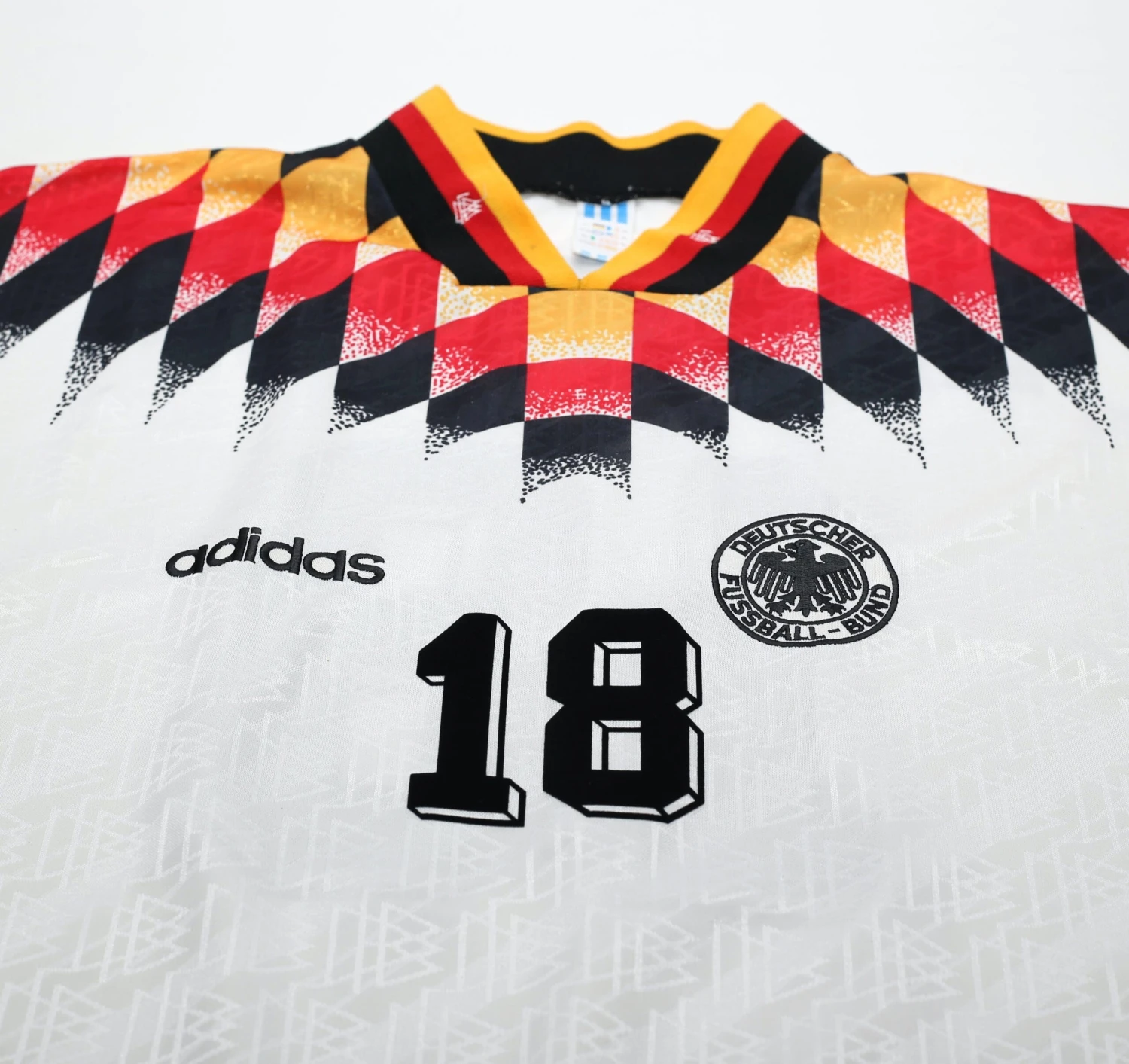 1994/96 Klinsmann #18 Germany Vintage adidas Home Football Shirt (XL) USA 94(1994 96 klinsmann 18 germany vintage adidas home football shirt xl usa 95) 1994/96 Klinsmann #18 Germany Vintage Adidas Home Football Shirt (XL) USA 94(1994 96 Klinsmann 18 Germany Vintage Adidas Home Football Shirt Xl Usa 95) -Football Shirt Collective 1994 96 klinsmann 18 germany vintage adidas home football shirt xl usa 94 72476589621622 scaled
