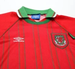 1994/96 RUSH #9 Wales Vintage Umbro Home Football Shirt Jersey (L/XL)(1994 96 Rush 9 Wales Vintage Umbro Home Football Shirt Jersey L Xl) -Football Shirt Collective 1994 96 rush 9 wales vintage umbro home football shirt jersey l xl 39962893680887
