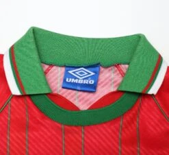 1994/96 RUSH #9 Wales Vintage Umbro Home Football Shirt Jersey (L/XL)(1994 96 Rush 9 Wales Vintage Umbro Home Football Shirt Jersey L Xl) -Football Shirt Collective 1994 96 rush 9 wales vintage umbro home football shirt jersey l xl 39962893877495