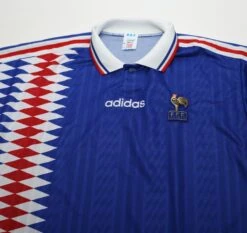1994/96 ZIDANE #14 France Vintage Adidas Home Football Shirt (L)(1994 96 Zidane 14 France Vintage Adidas Home Football Shirt L) -Football Shirt Collective 1994 96 zidane 14 france vintage adidas home football shirt l 1131003207