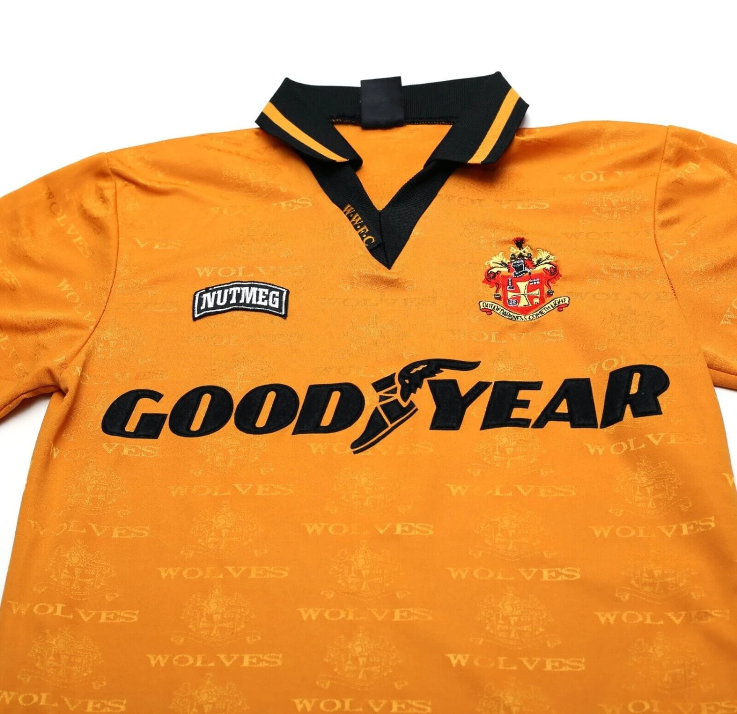 1995/96 BULL #9 Wolverhampton Wanderers Vintage Nutmeg Home Football Shirt (S)(1995 96 bull 9 wolverhampton wanderers vintage nutmeg home football shirt s) 1995/96 BULL #9 Wolverhampton Wanderers Vintage Nutmeg Home Football Shirt (S)(1995 96 Bull 9 Wolverhampton Wanderers Vintage Nutmeg Home Football Shirt S) -Football Shirt Collective 1995 96 bull 9 wolverhampton wanderers vintage nutmeg home football shirt s 40636816490743