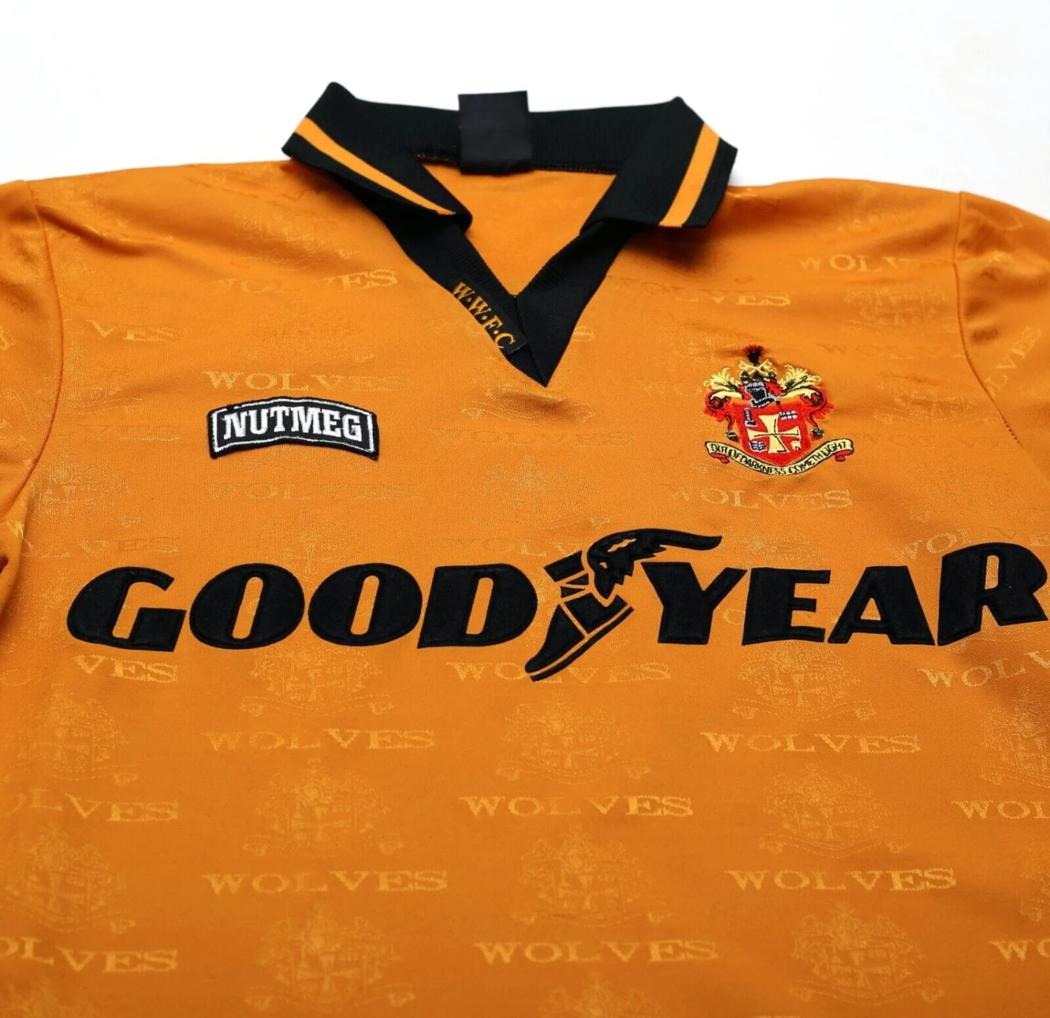 1995/96 BULL #9 Wolverhampton Wanderers Vintage Nutmeg Home Football Shirt (S)(1995 96 bull 9 wolverhampton wanderers vintage nutmeg home football shirt s) 1995/96 BULL #9 Wolverhampton Wanderers Vintage Nutmeg Home Football Shirt (S)(1995 96 Bull 9 Wolverhampton Wanderers Vintage Nutmeg Home Football Shirt S) -Football Shirt Collective 1995 96 bull 9 wolverhampton wanderers vintage nutmeg home football shirt s 40636816523511