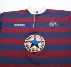 1995/96 Ginola #14 Newcastle United Vintage Adidas Away Football Shirt (M)(1995 96 Ginola 14 Newcastle United Vintage Adidas Away Football Shirt M 1) -Football Shirt Collective 1995 96 ginola 14 newcastle united vintage adidas away football shirt m 43485197926647